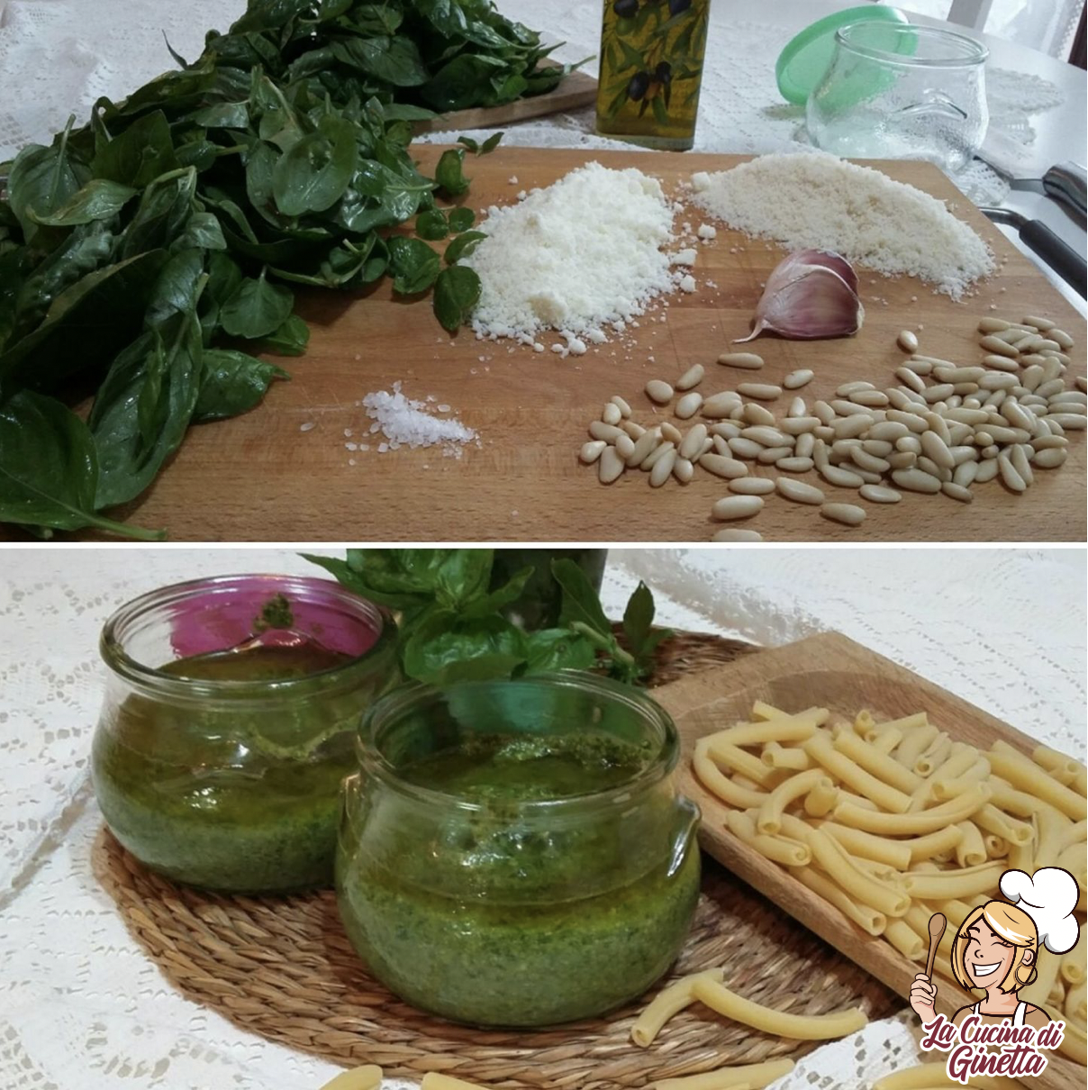 Pesto di basilico fatto in casa