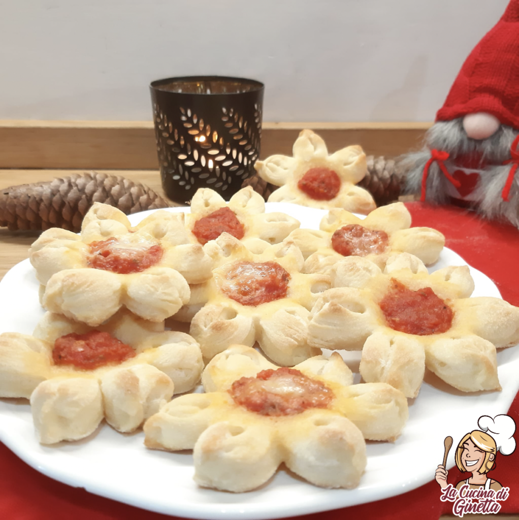 Pizzette stelle di Natale