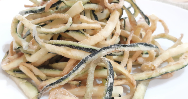 ZUCCHINE FRITTE CON FARINA DI RISO