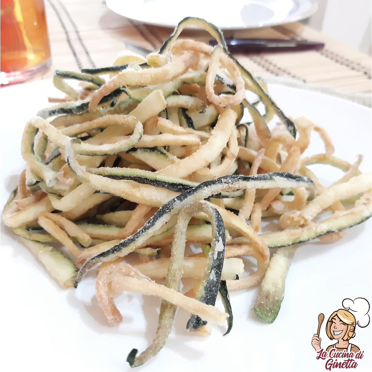 zucchine fritte con farina di riso