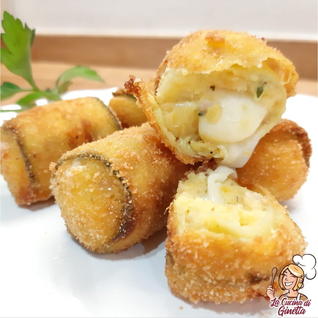 Involtini di zucchine patate e formaggio