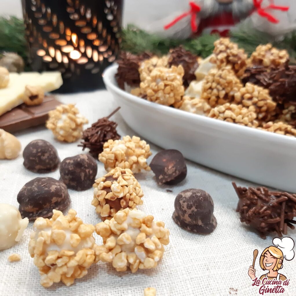 Praline di nocciole e cioccolato