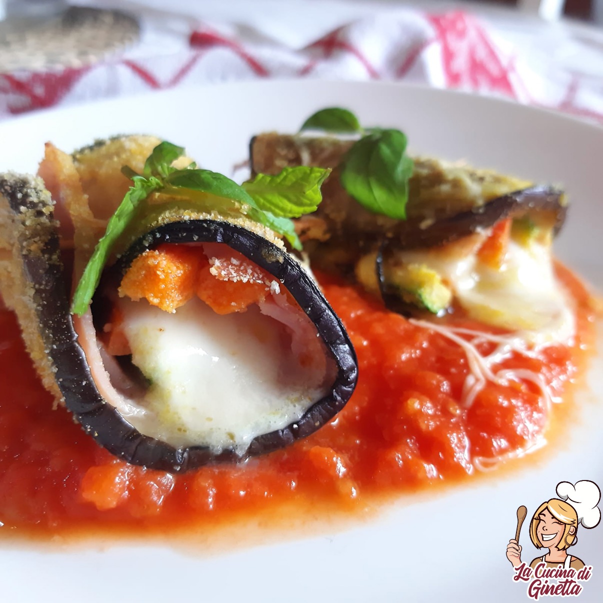 involtini di melanzane al pomodoro