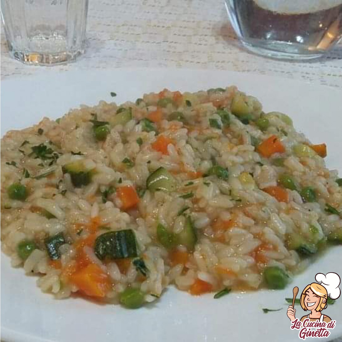 risotto primavera con i sapori dell'orto