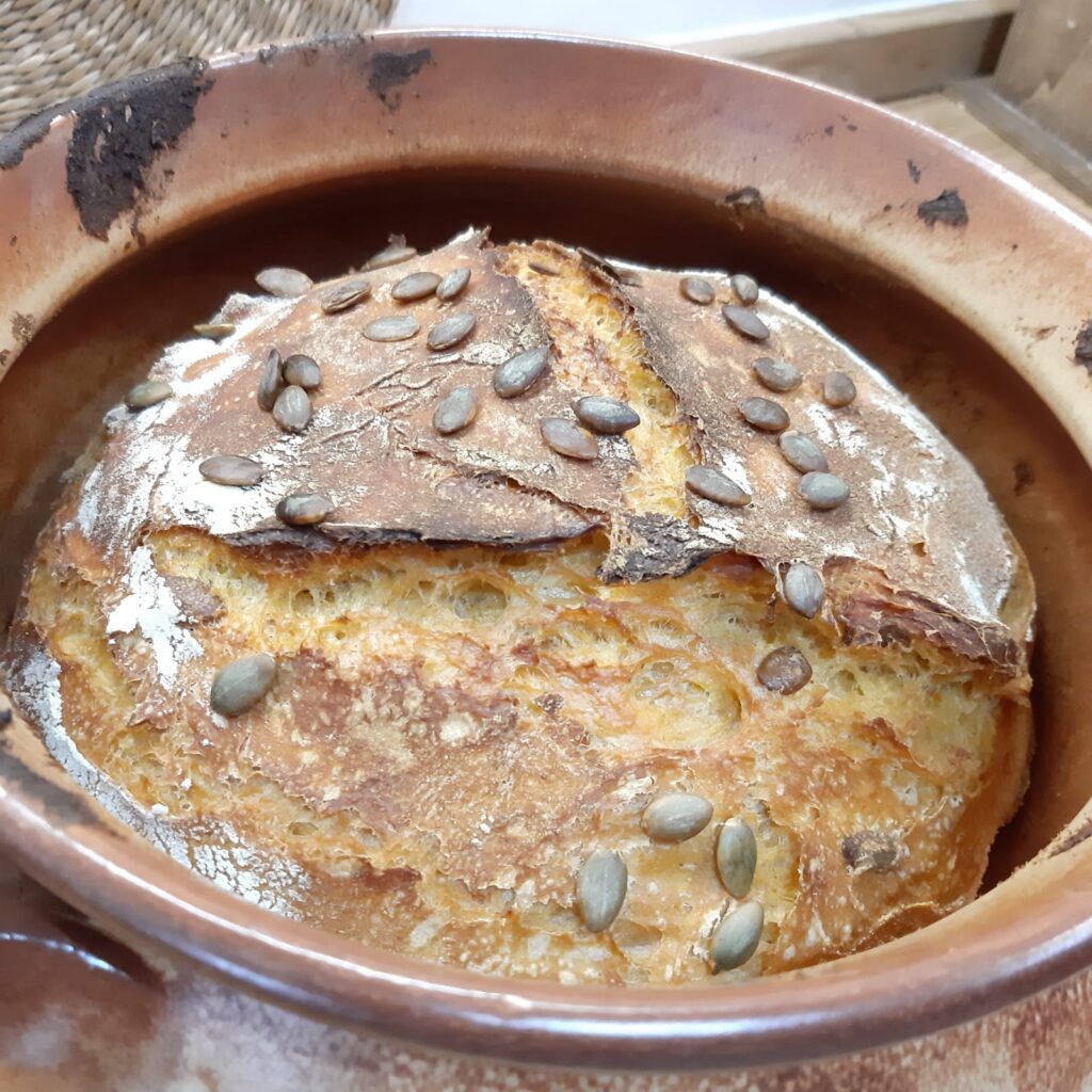 pane senza impasto con la zucca