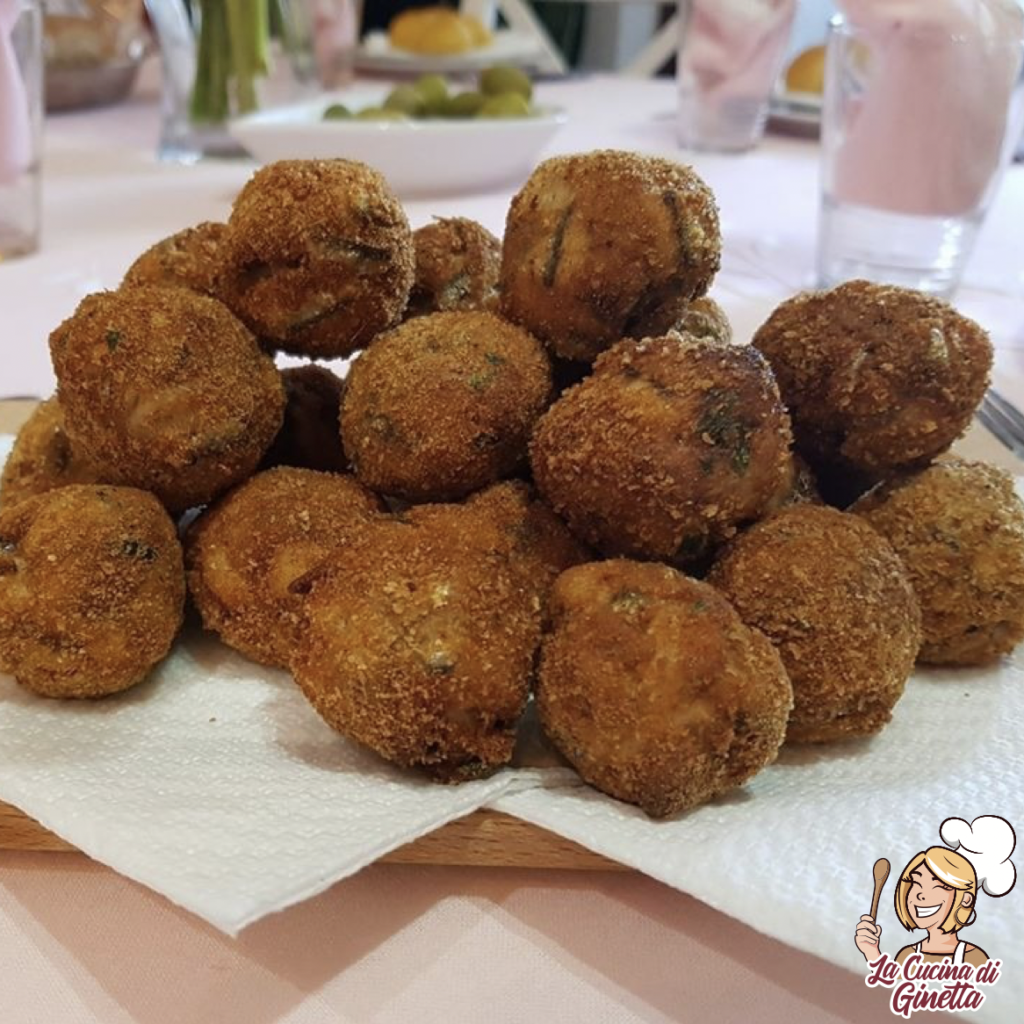 polpettine fritte con alici fresche