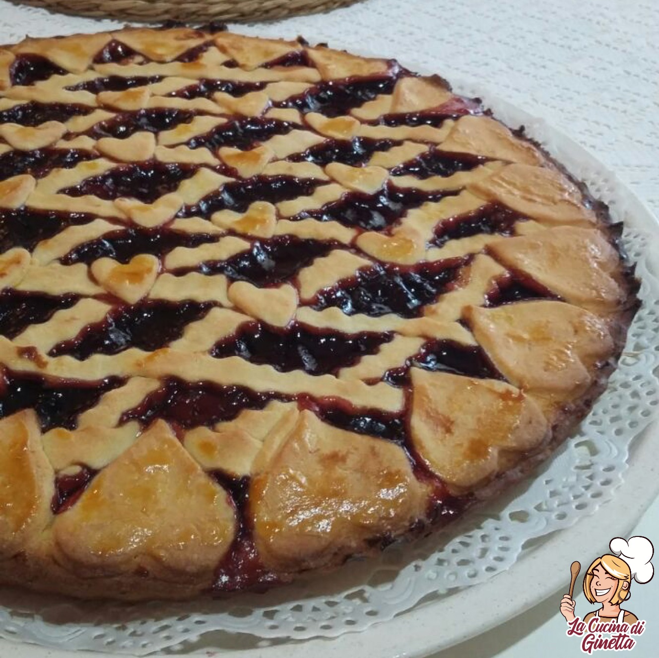 crostata con marmellata di ciliege