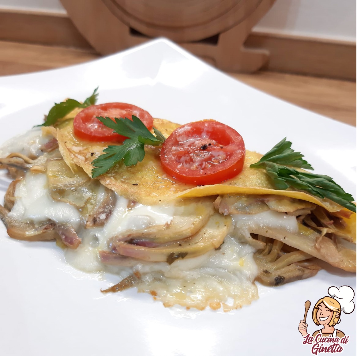 omelette con carciofi e formaggio filante