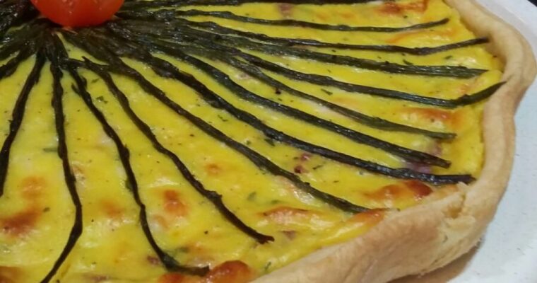 TORTA RUSTICA CON ASPARAGI SELVATICI