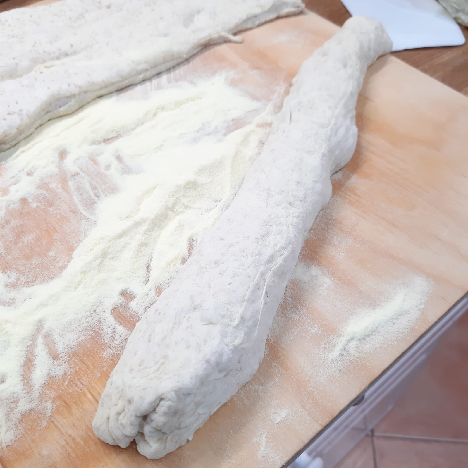 baguette semintegrali con impasto facile