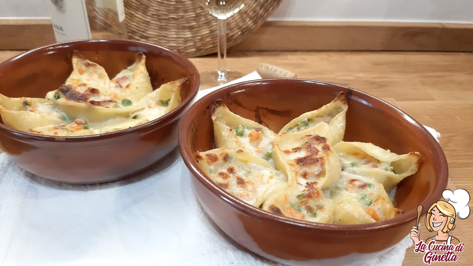 conchiglioni ripieni gratinati al forno