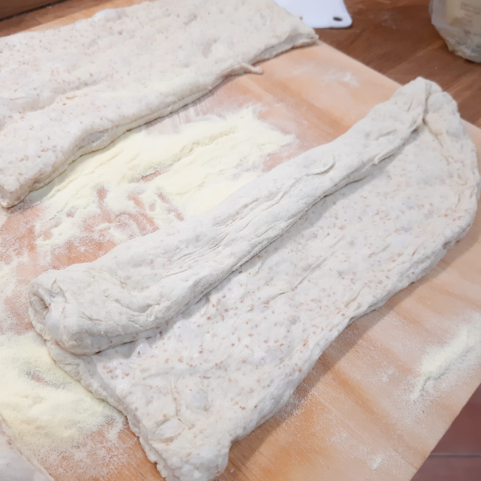 baguette semintegrali con impasto facile