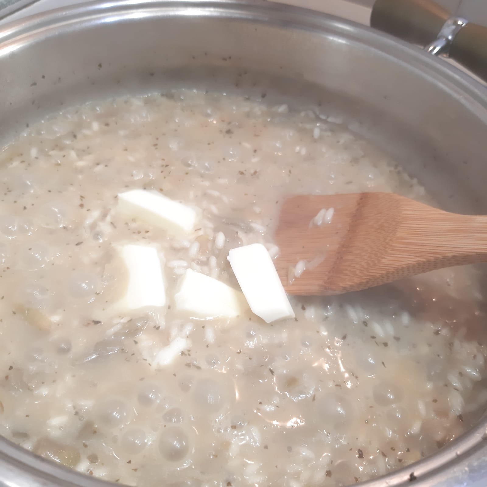 risotto ai carciofi con formaggio