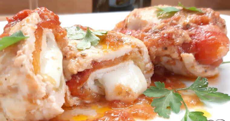 INVOLTINI DI POLLO CON PEPERONI E SCAMORZA