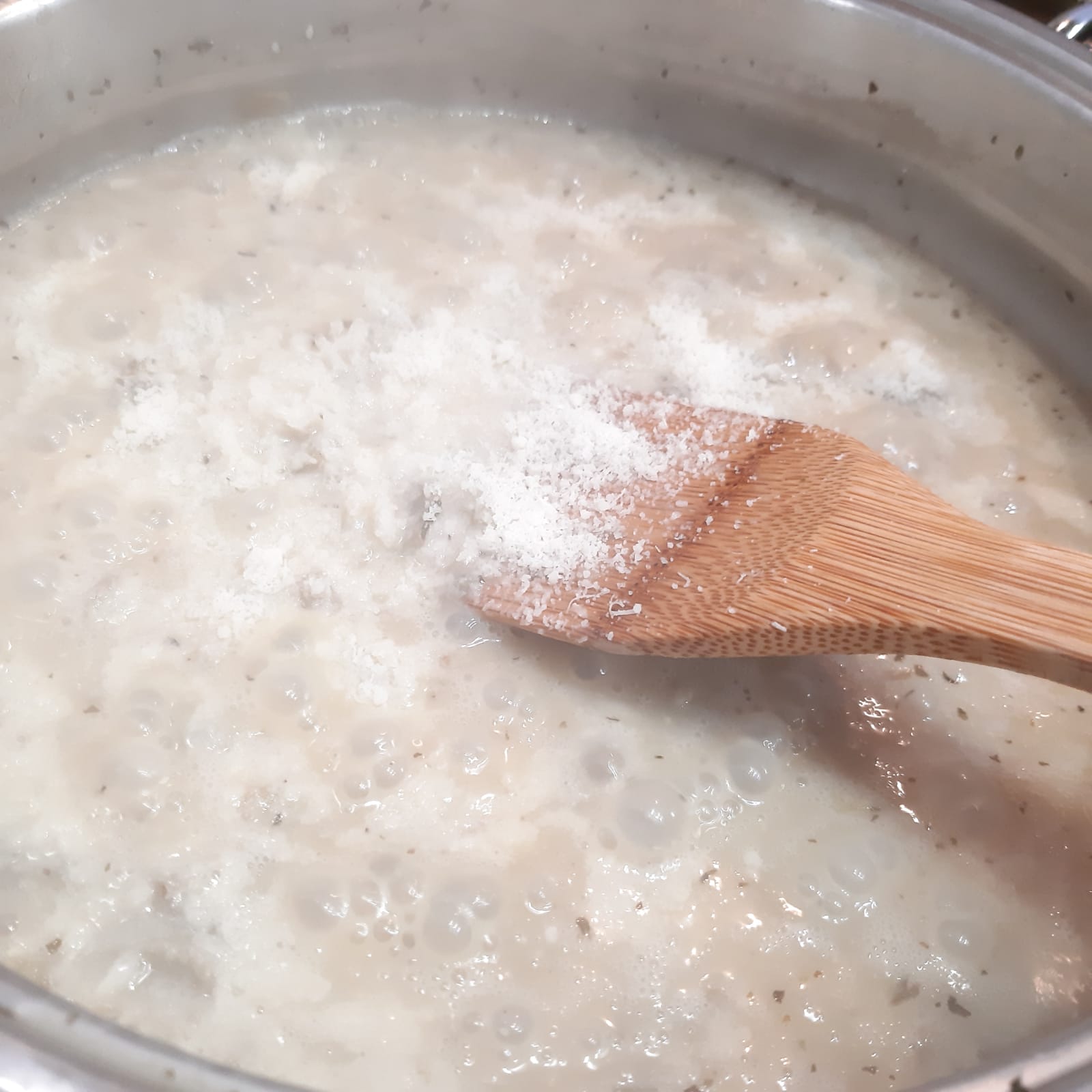 risotto ai carciofi con formaggio