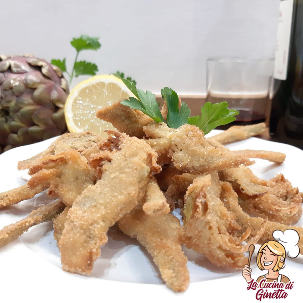 carciofi a spicchi fritti panati