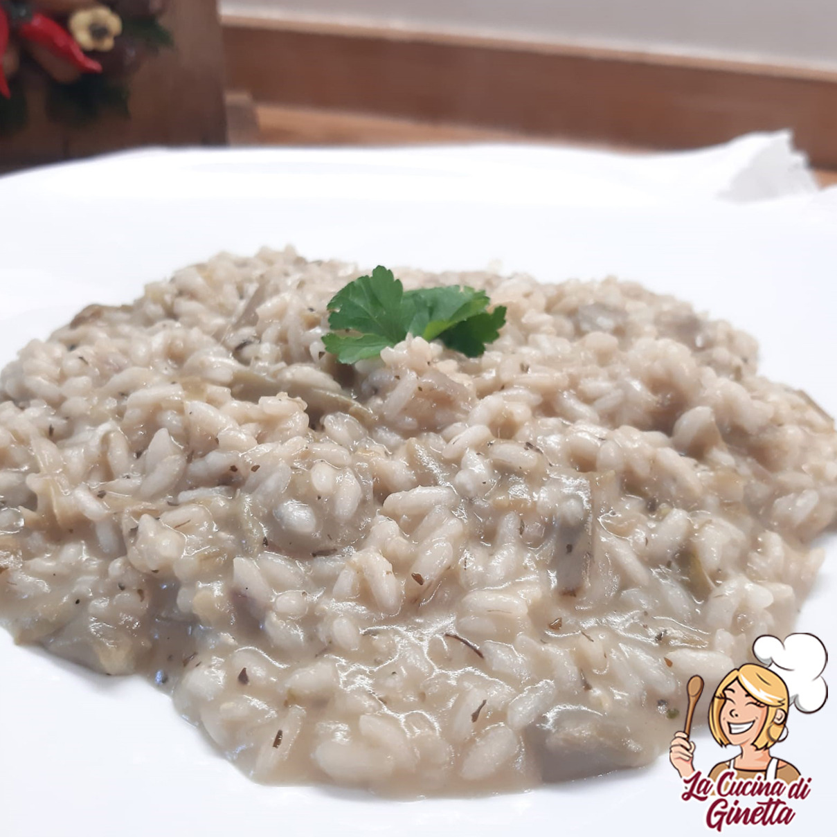 risotto ai carciofi con formaggio