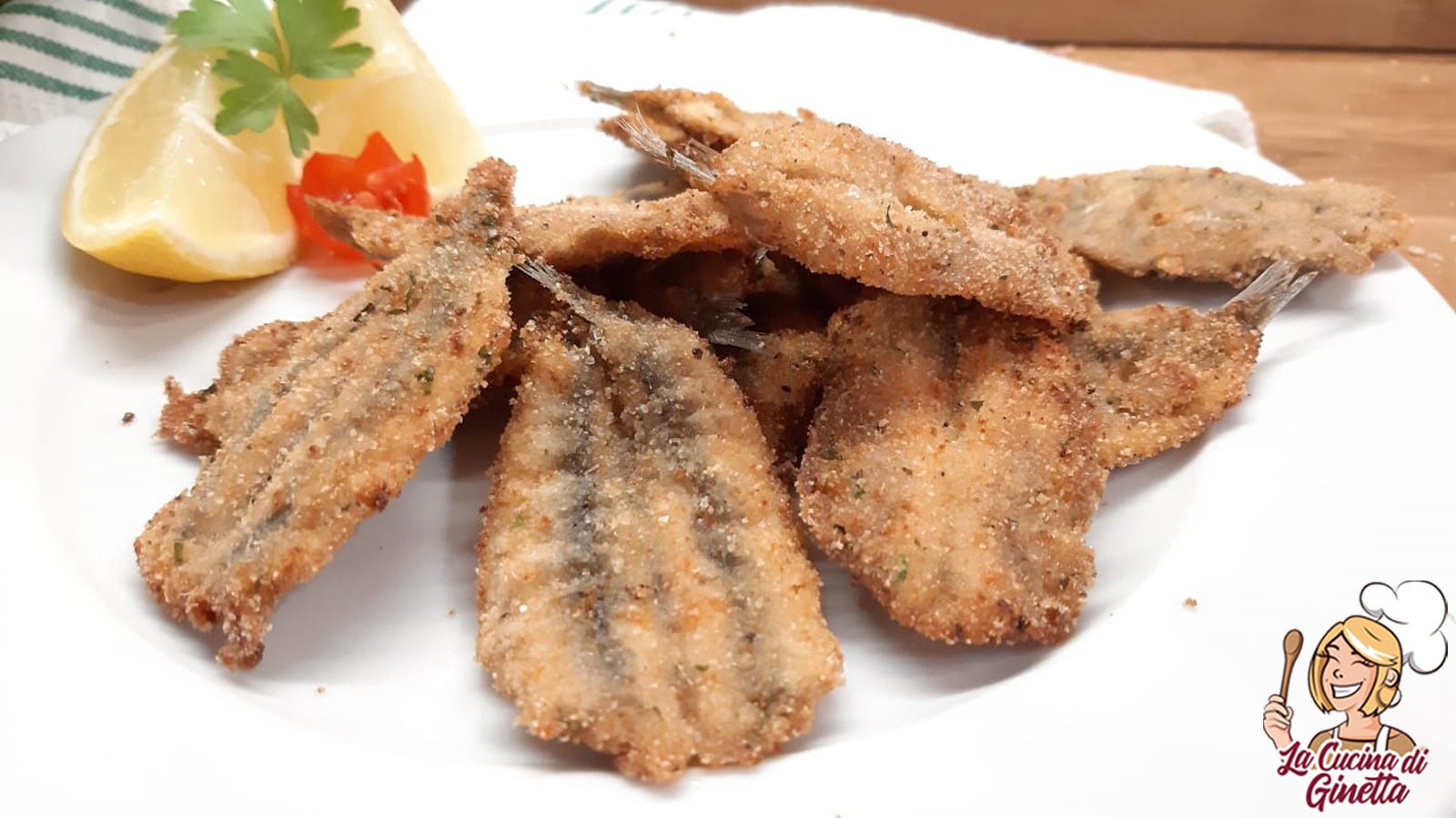 alici fritte con panatura aromatica