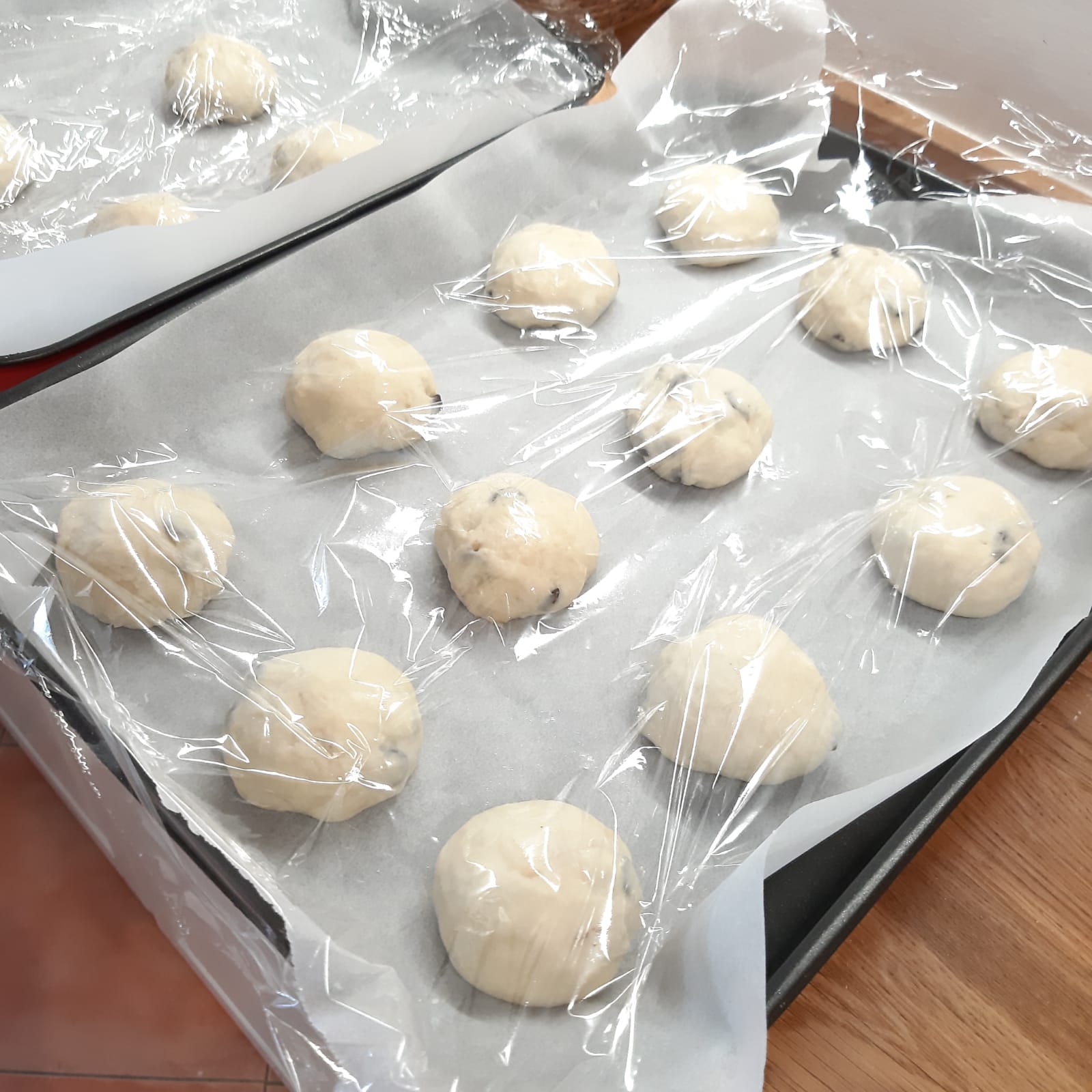 panini con gocce di cioccolato fondente