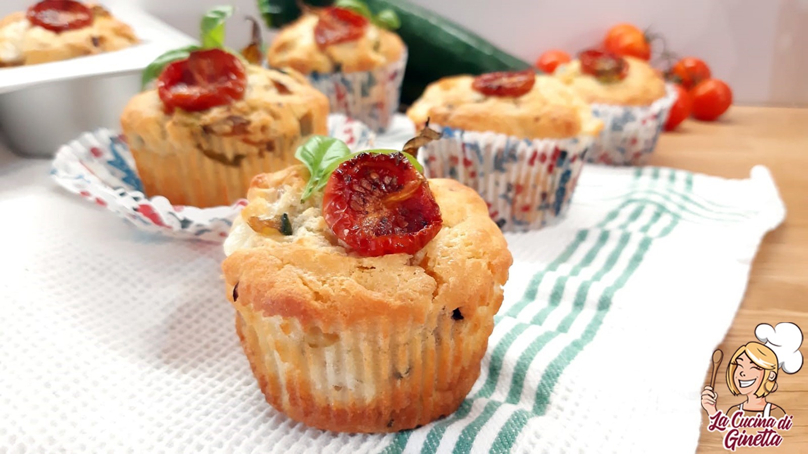 muffin ricotta fiori di zucca zucchine e formaggio