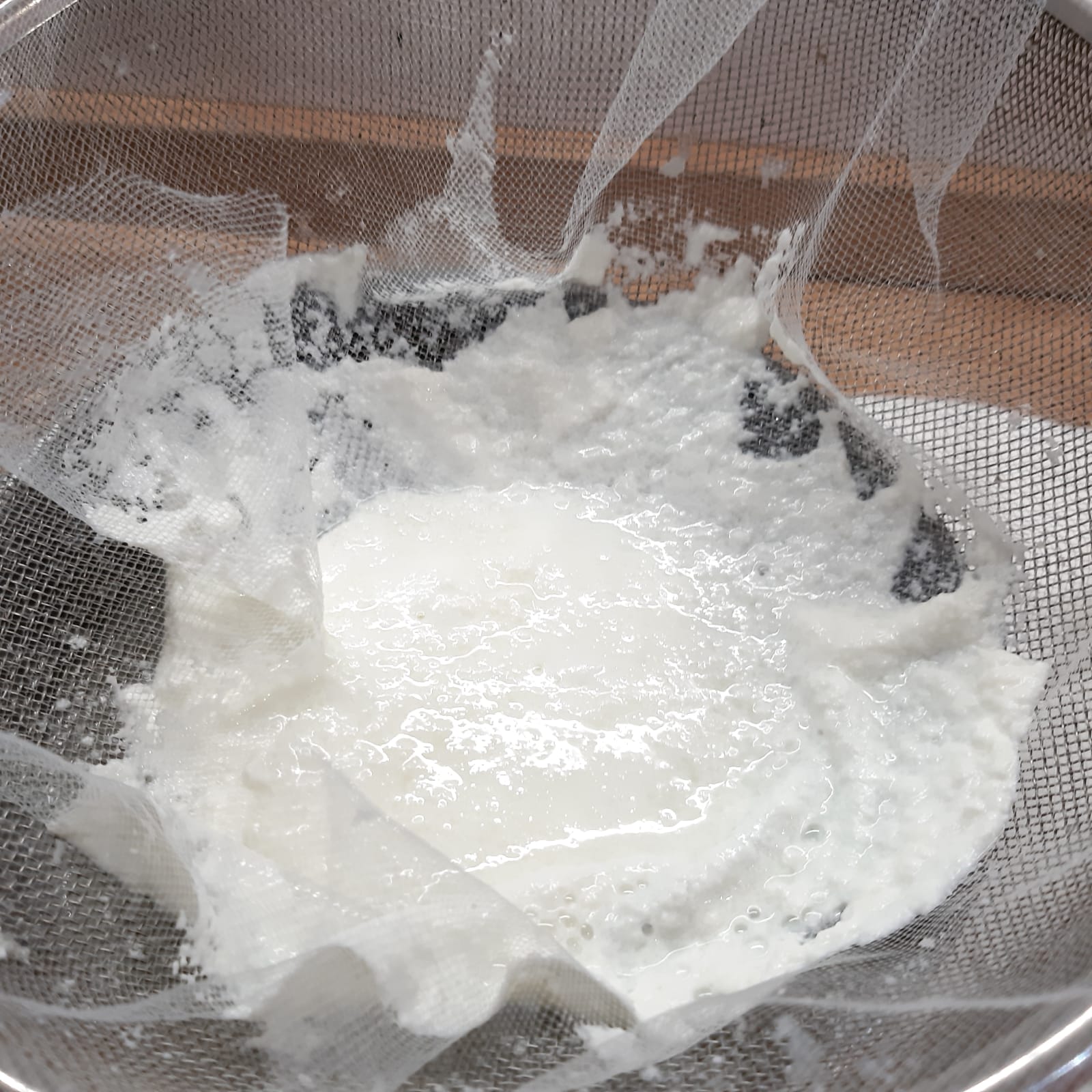 ricotta fatta in casa con il kefir