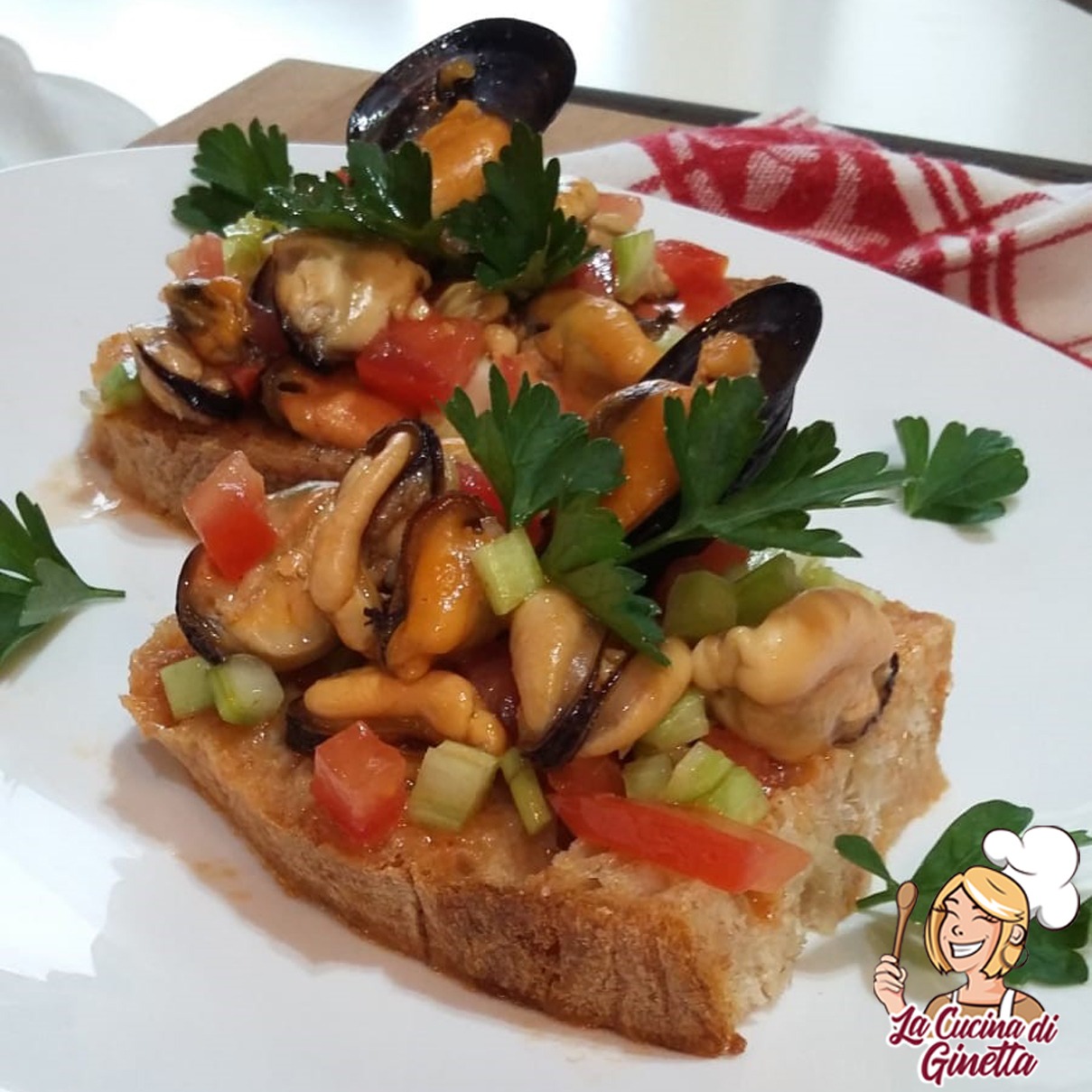 panzanella con le cozze