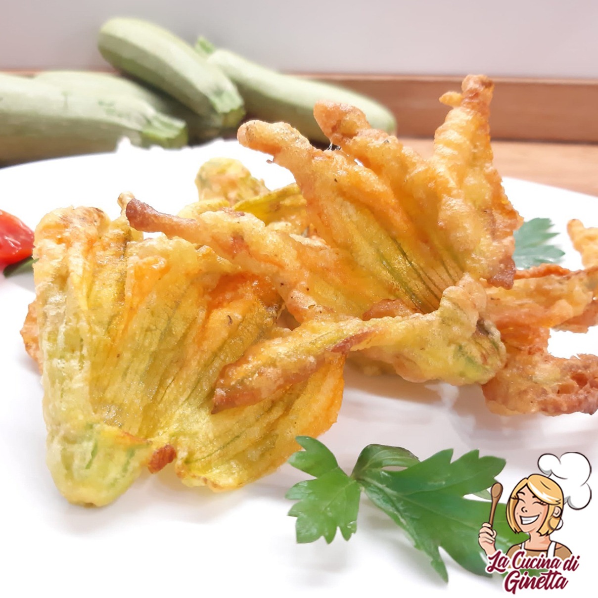 fiori di zucca fritti al naturale