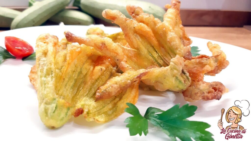 fiori di zucca fritti al naturale