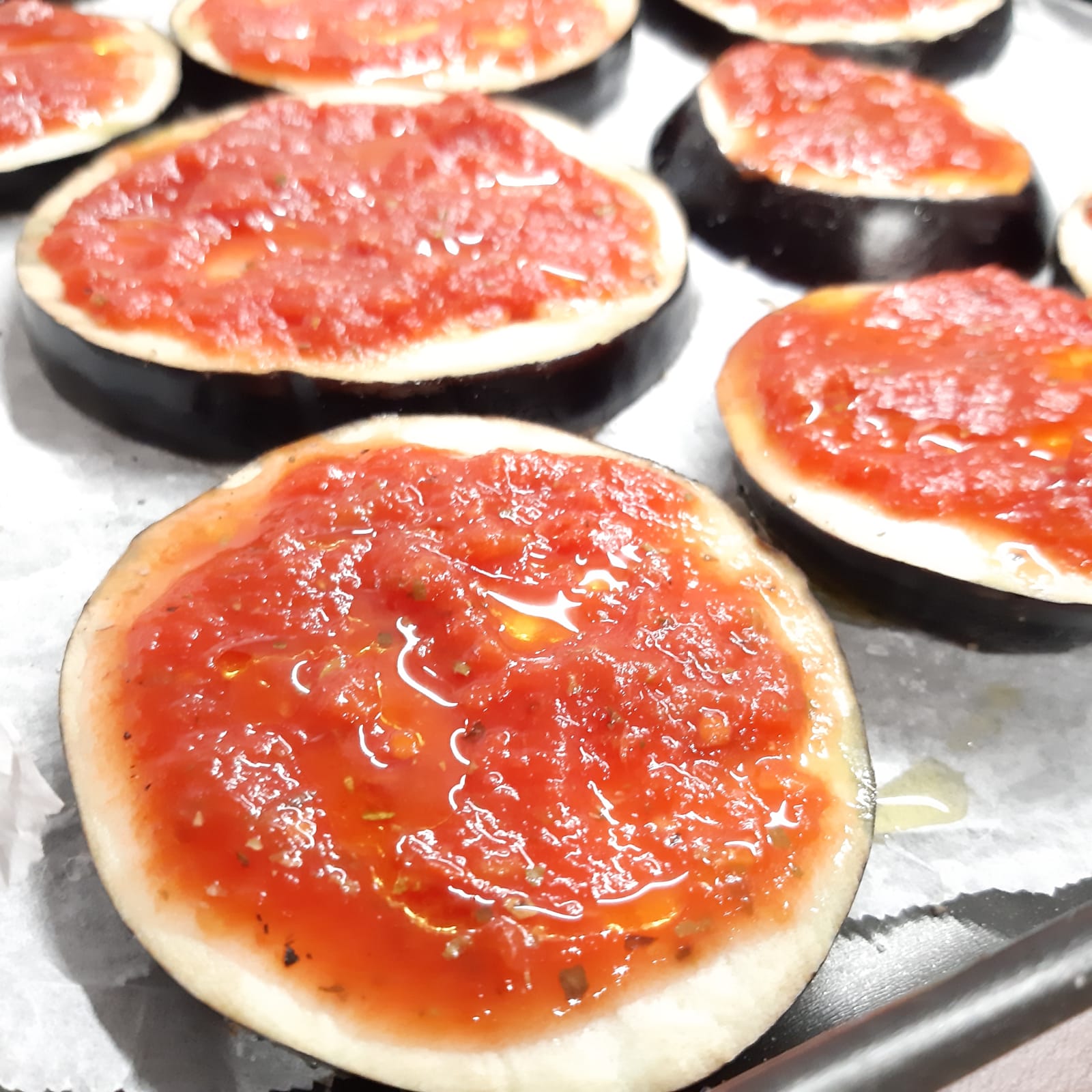 pizzette di melanzane al profumo di origano