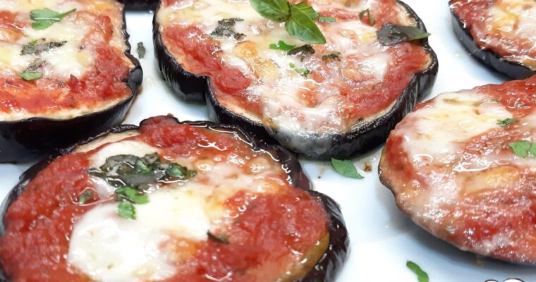 PIZZETTE DI MELANZANE AL PROFUMO DI ORIGANO