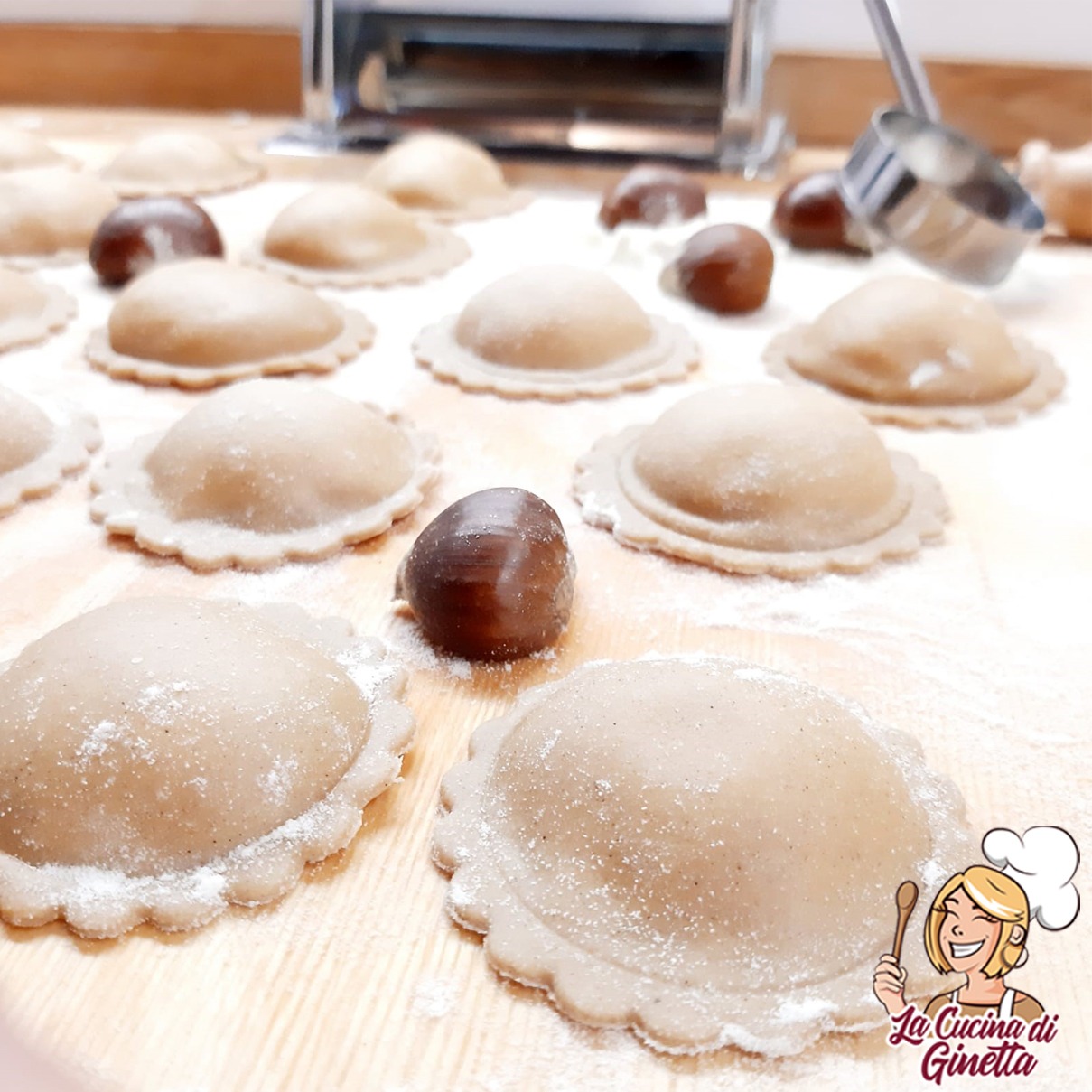 cappellacci alla farina di castagne con ricotta