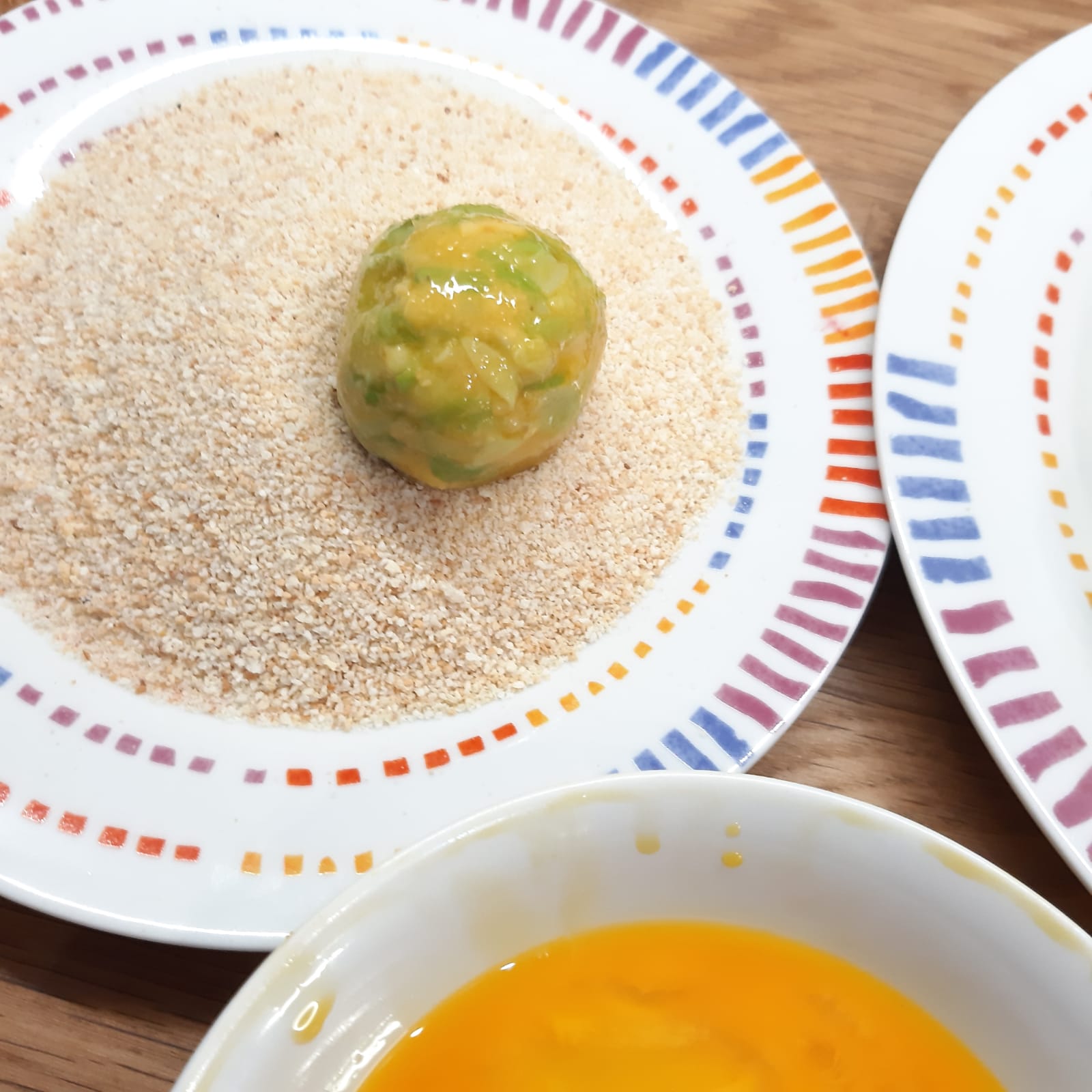 polpette di verza su crema di carote