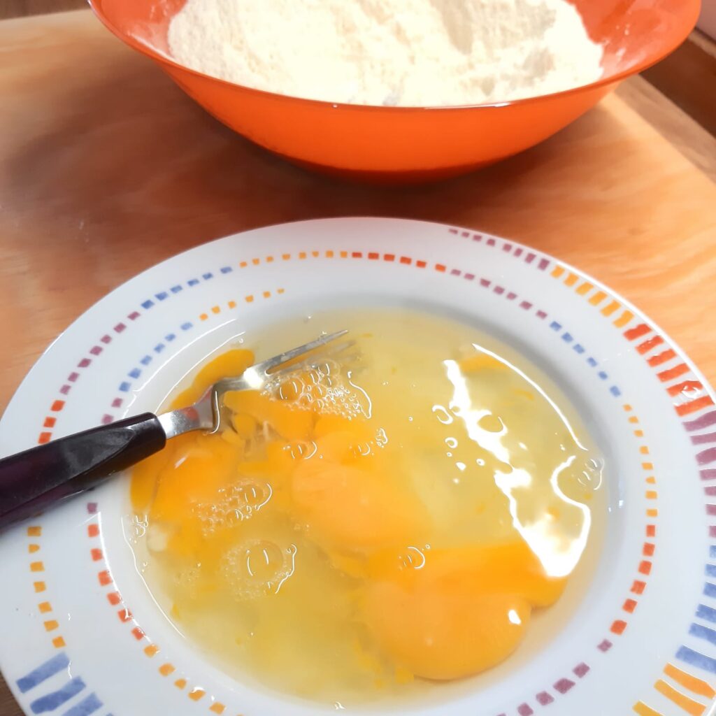 spighe di pasta all'uovo