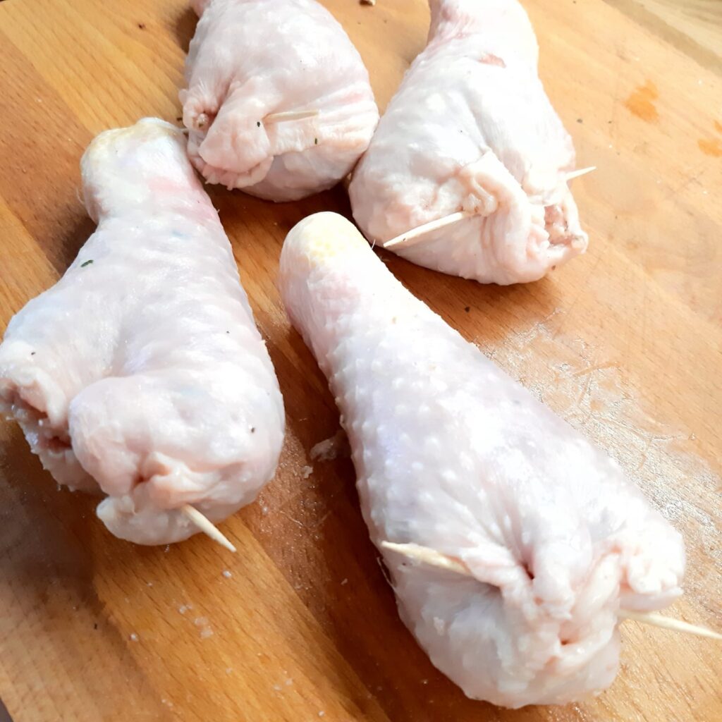 cosce di pollo con ripieno a sorpresa