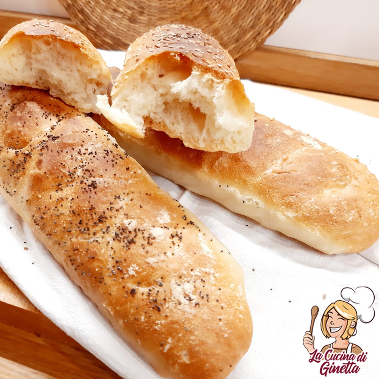 filoncini di pane fatto in casa