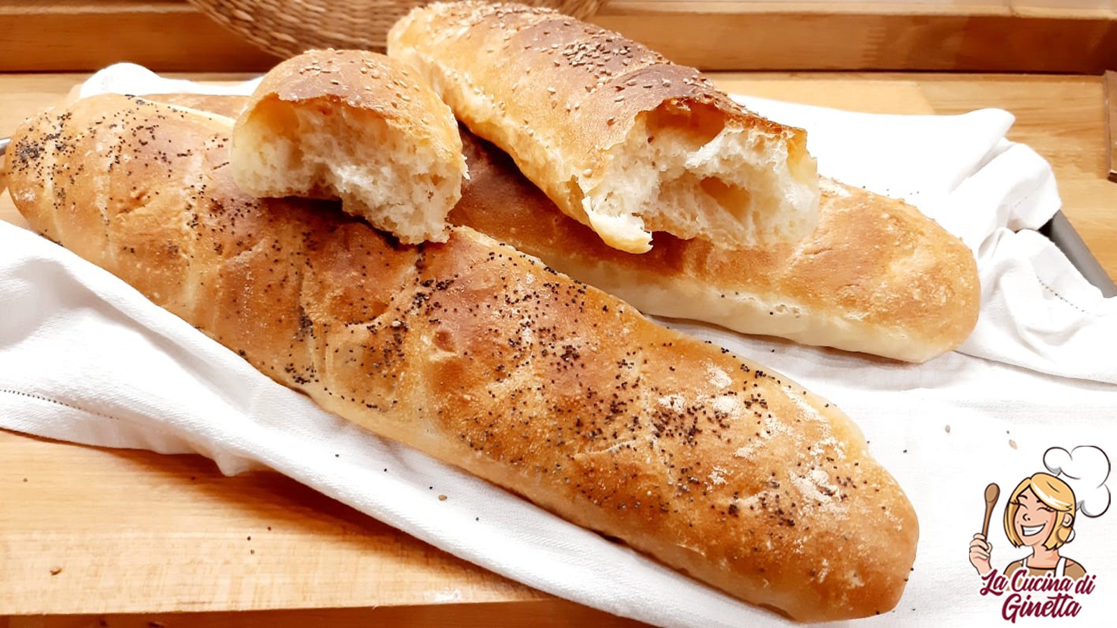 filoncini di pane fatto in casa