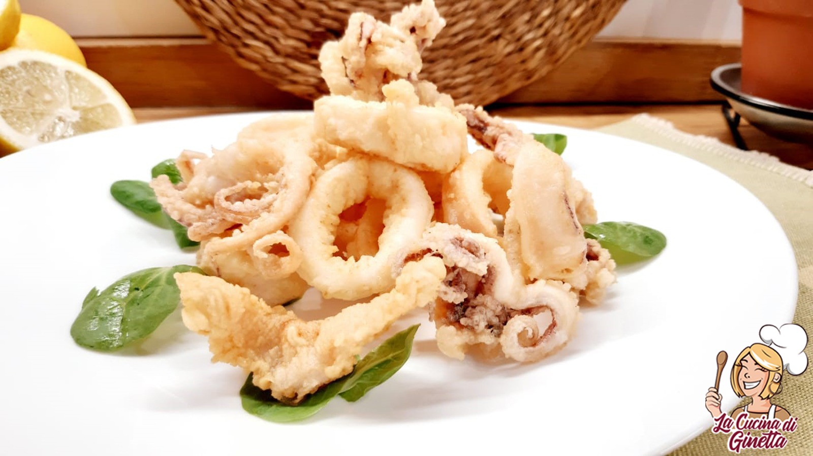 anelli di calamari fritti