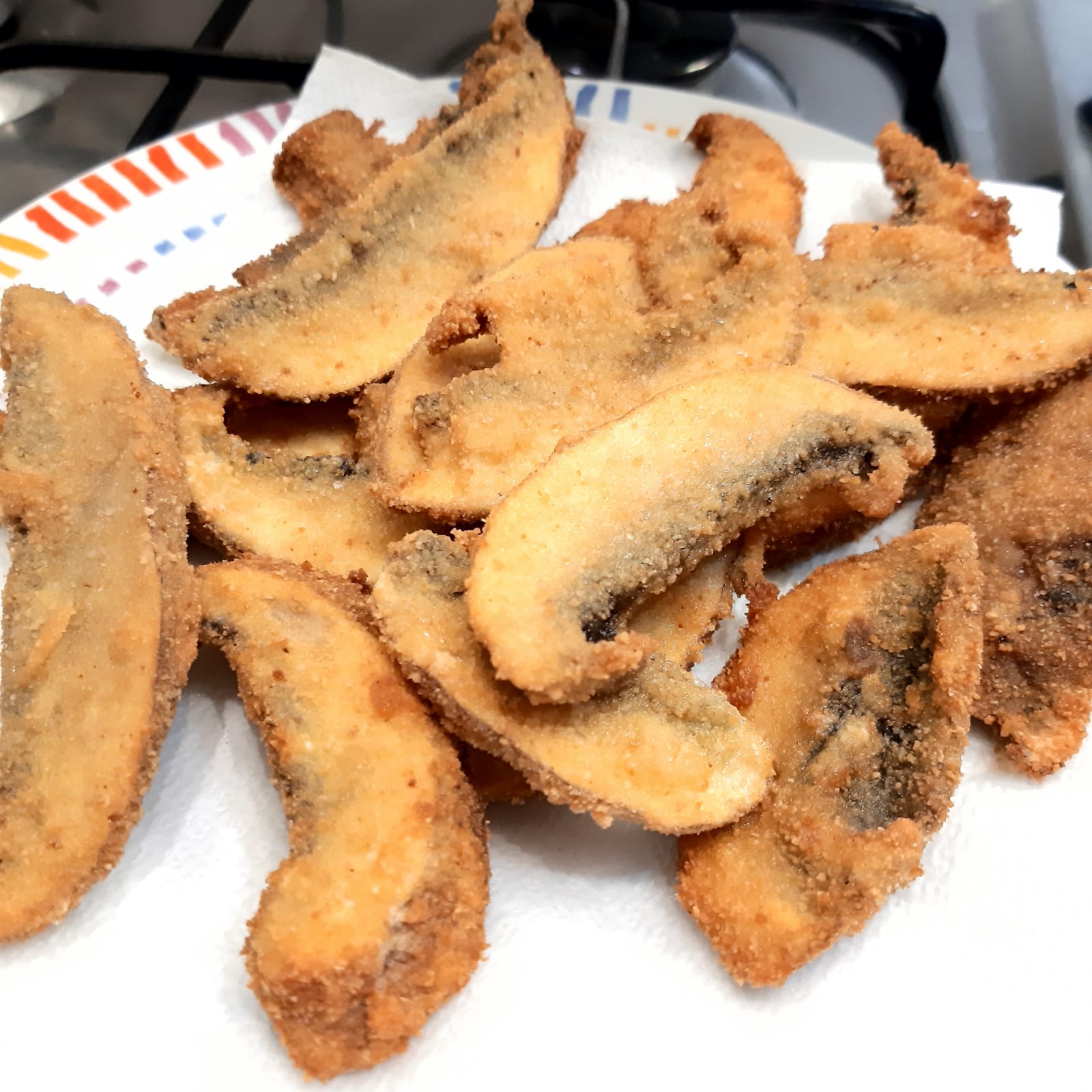 Funghi fritti panati