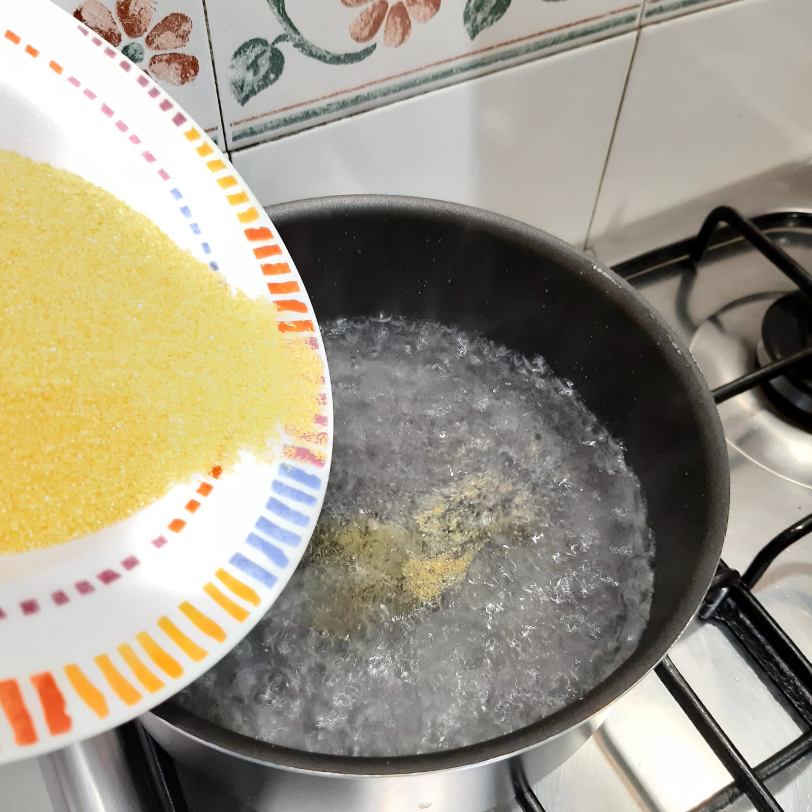 polenta con verza e salsiccia