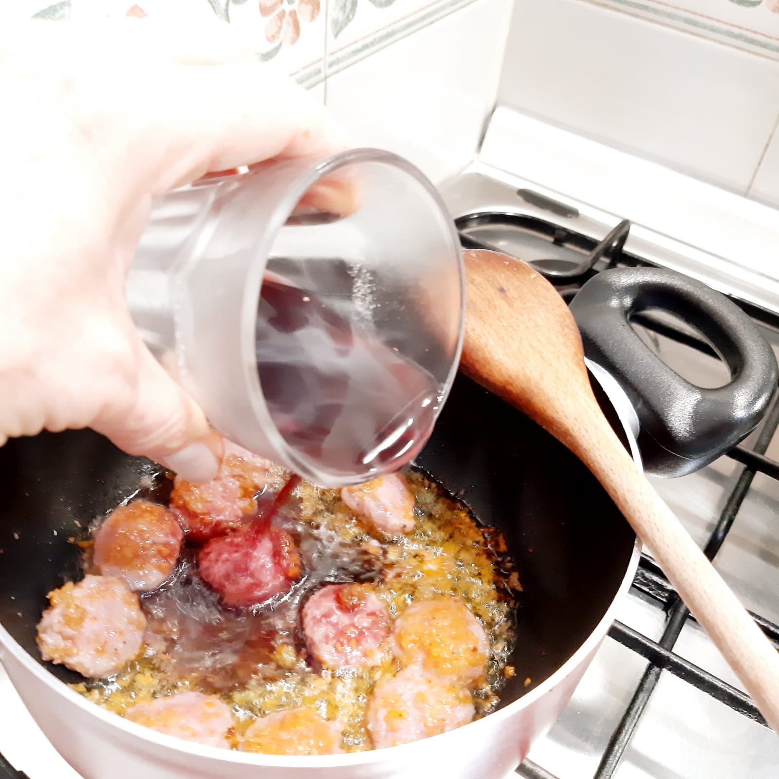 polenta con verza e salsiccia