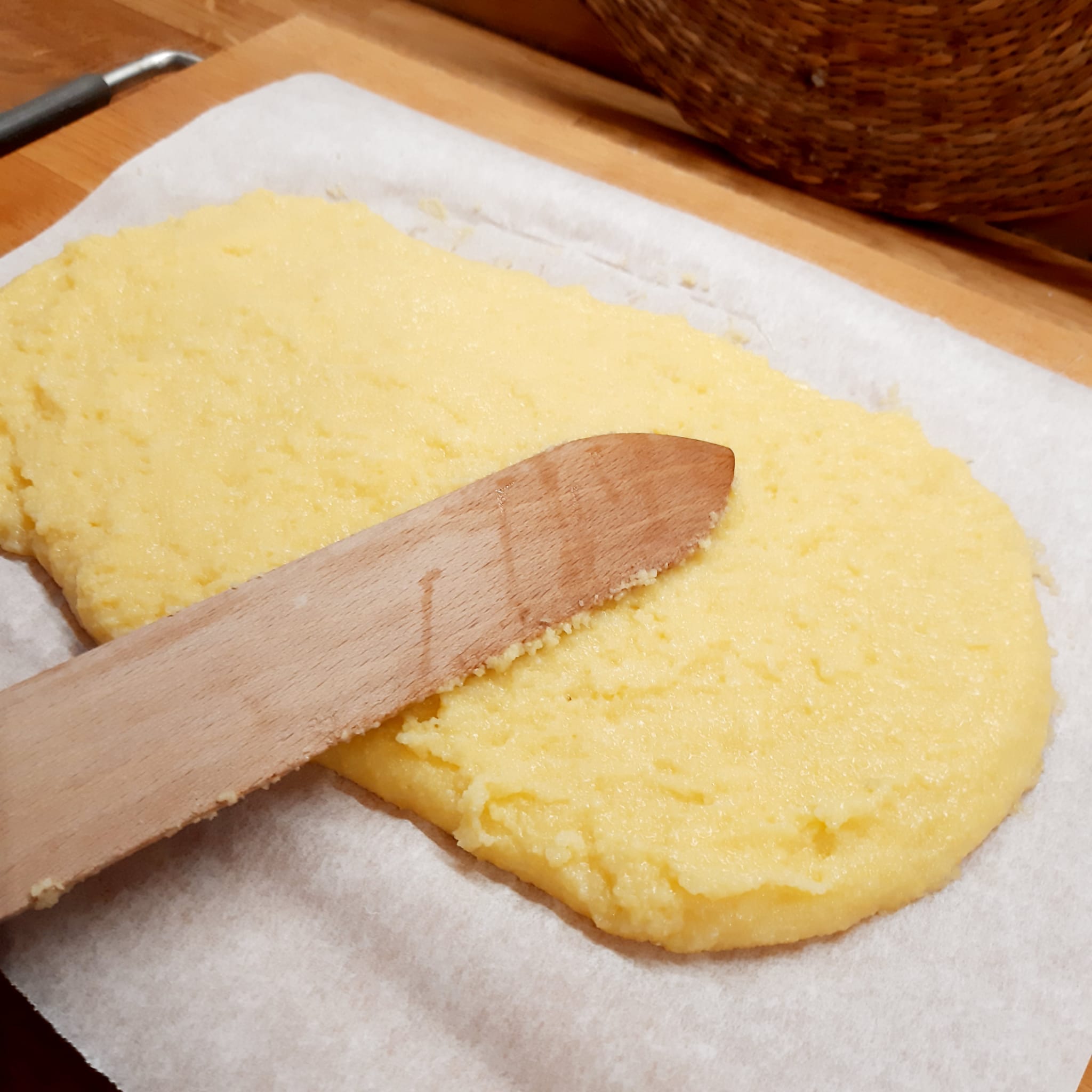 cuori di polenta al ragù di salsiccia