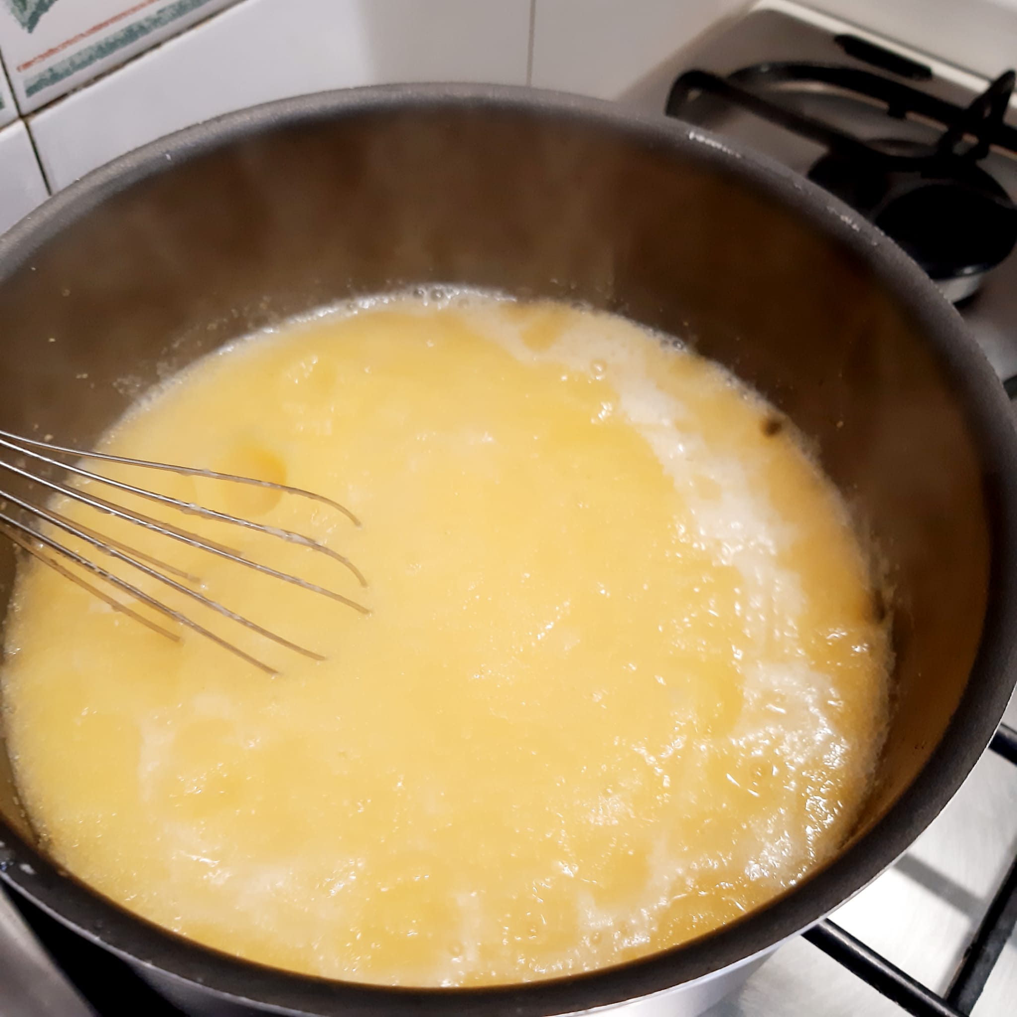 cuori di polenta al ragù di salsiccia