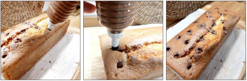 plumcake agli albumi e crema di nocciole