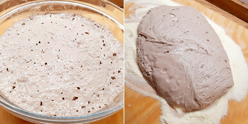 PANE SENZA IMPASTO ALLA FARINA DI CASTAGNE