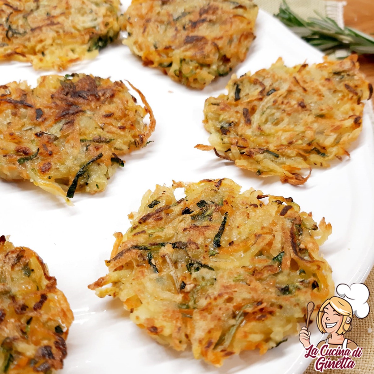 pizzette rosticciate di patate zucchine e carote