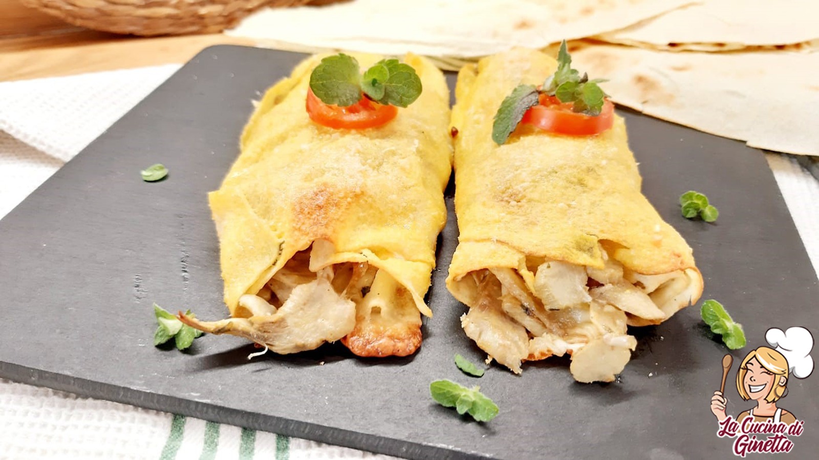 strudel di carciofi con pane carasau