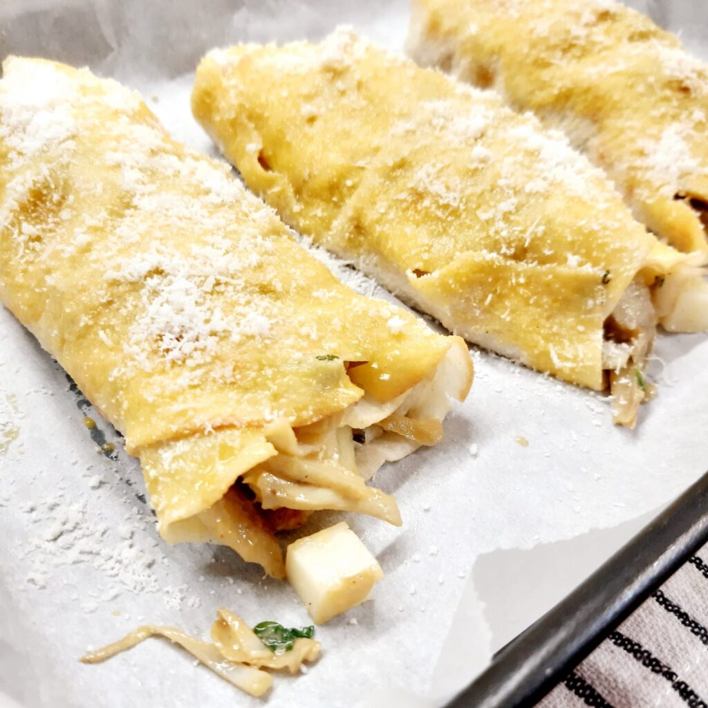 strudel di carciofi con pane carasau