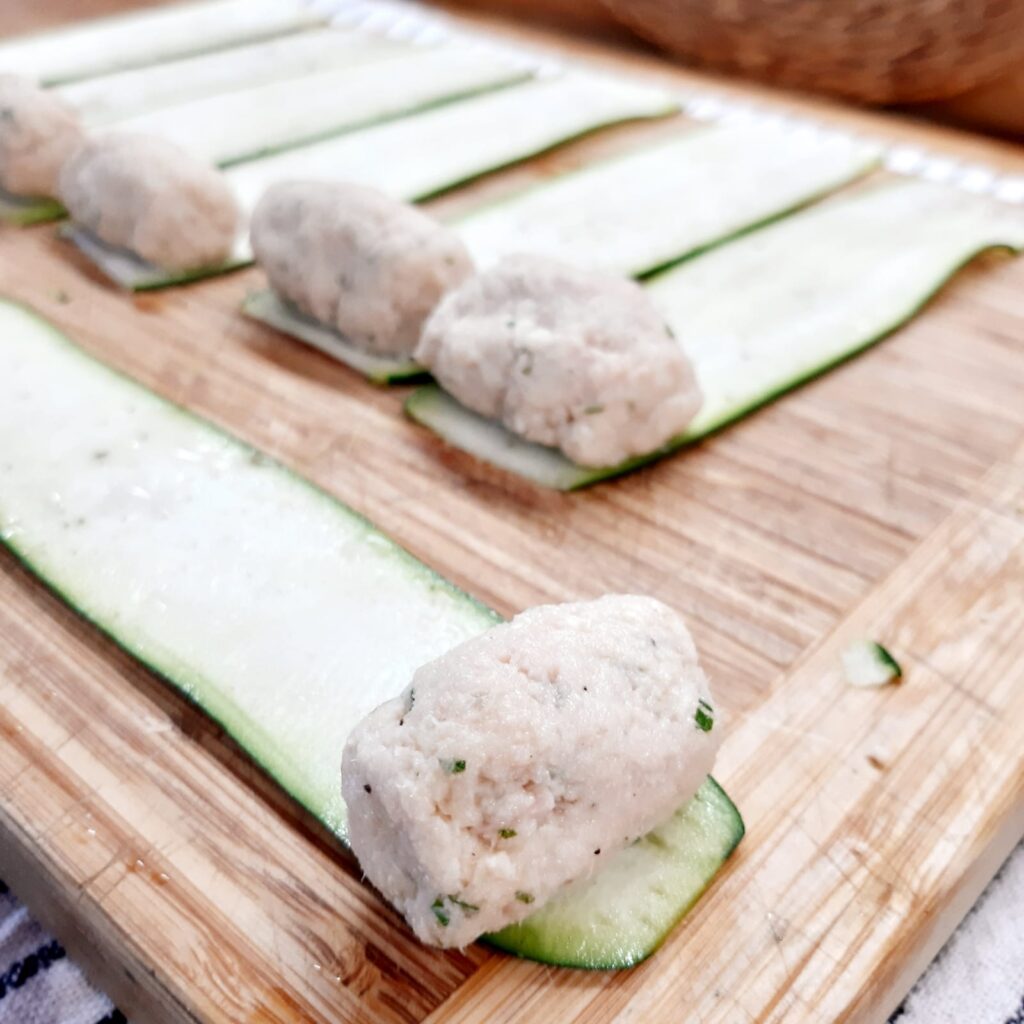 Involtini di zucchine ripiene di tonno