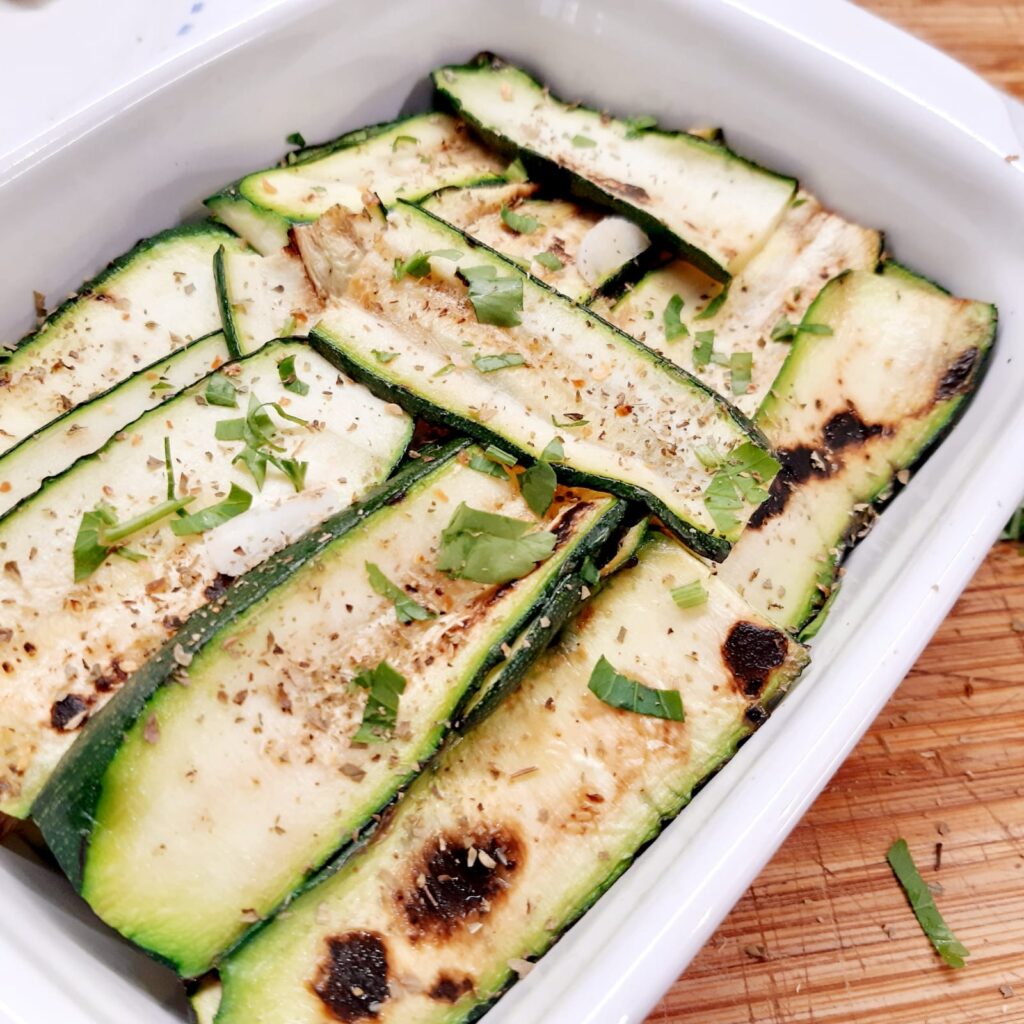 zucchine grigliate e marinate