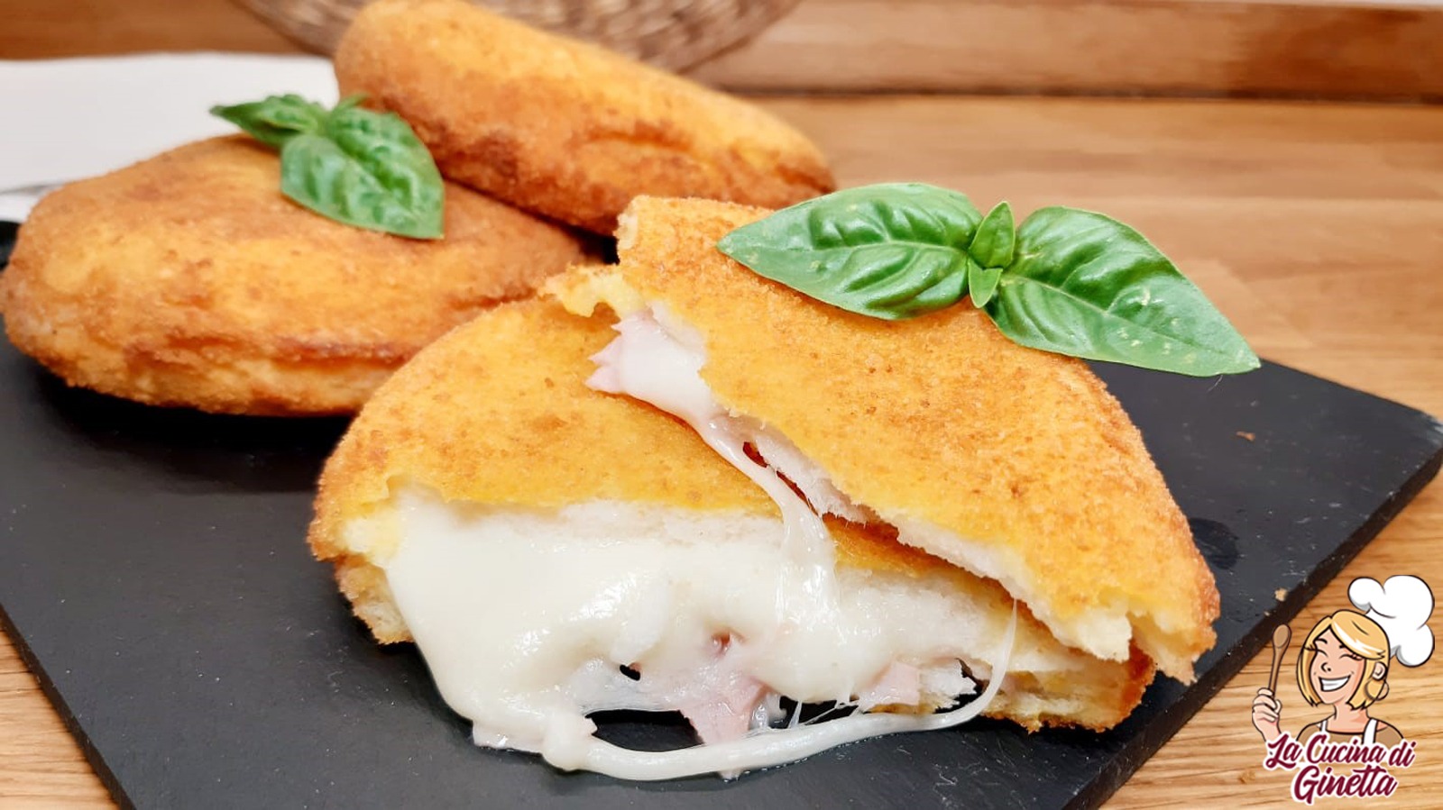  mozzarella e prosciutto cotto in carrozza